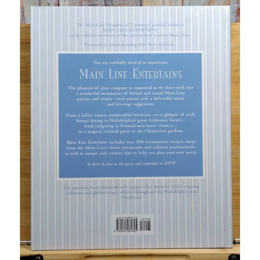 Main‎ Line Entertains Cookbook